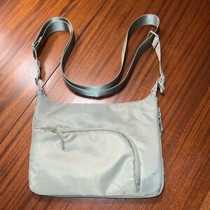 Kyodan Olive Green Expandable Crossbody Bag